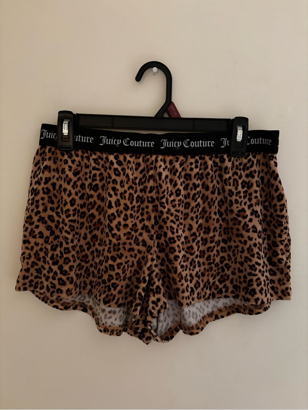 Juicy Couture Leopard-Print Lounge Shorts in Brown and Black